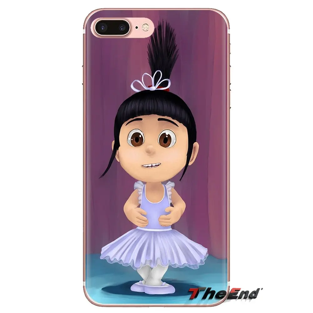 For iPhone XS Max XR X 4 4S 5 5S 5C SE 6 6S 7 8 Plus Samsung Galaxy J1 J3 J5 J7 A3 A5 lovely agnes despicable me Phone Skin Case |