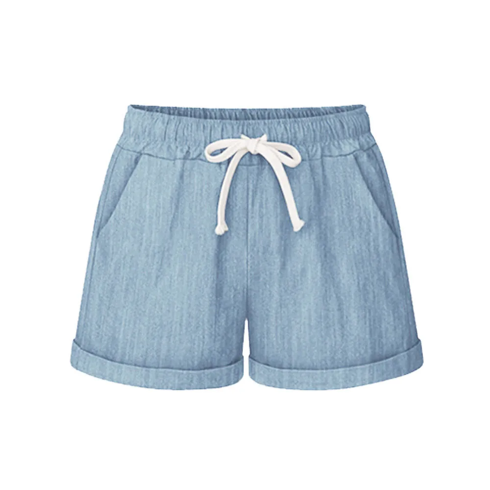 

Summer Women Shorts 2020 Plus Size casual Solid jogging Shorts Running Sports Loose cotton Home Short