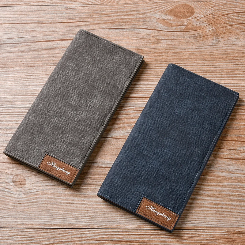 Горячая Распродажа мужской длинный бумажник в стиле ретро повседневный кошелек