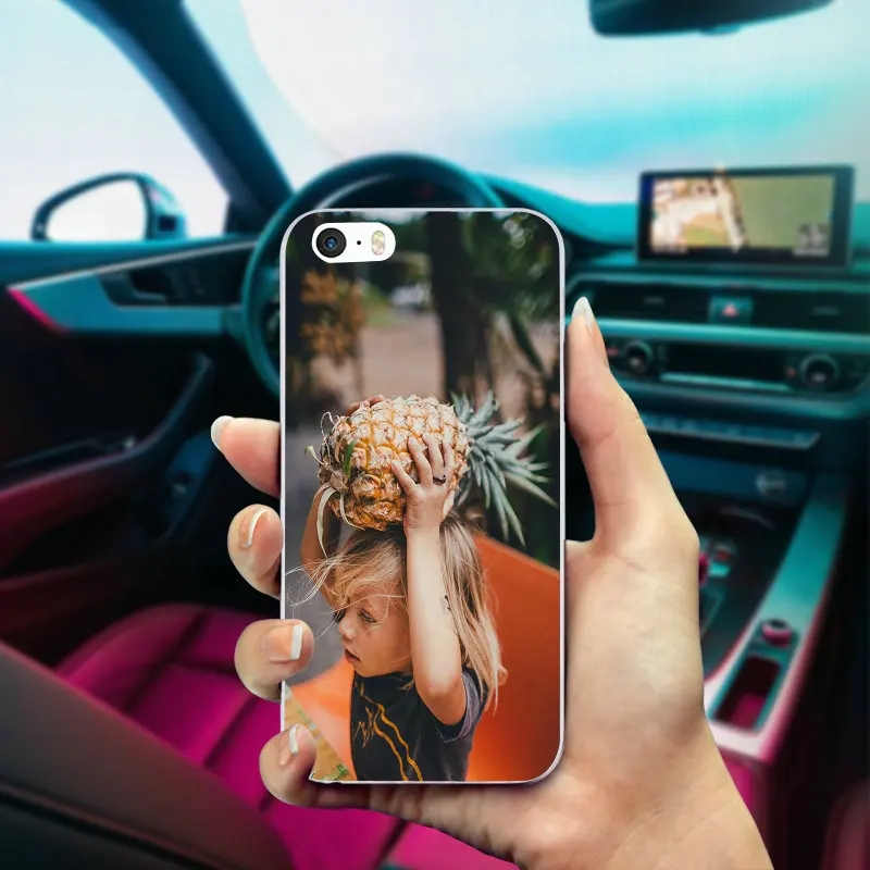 Цветной Мягкий ТПУ чехол для телефона с изображением фруктов ананаса iPhone X 8 7 6S 6