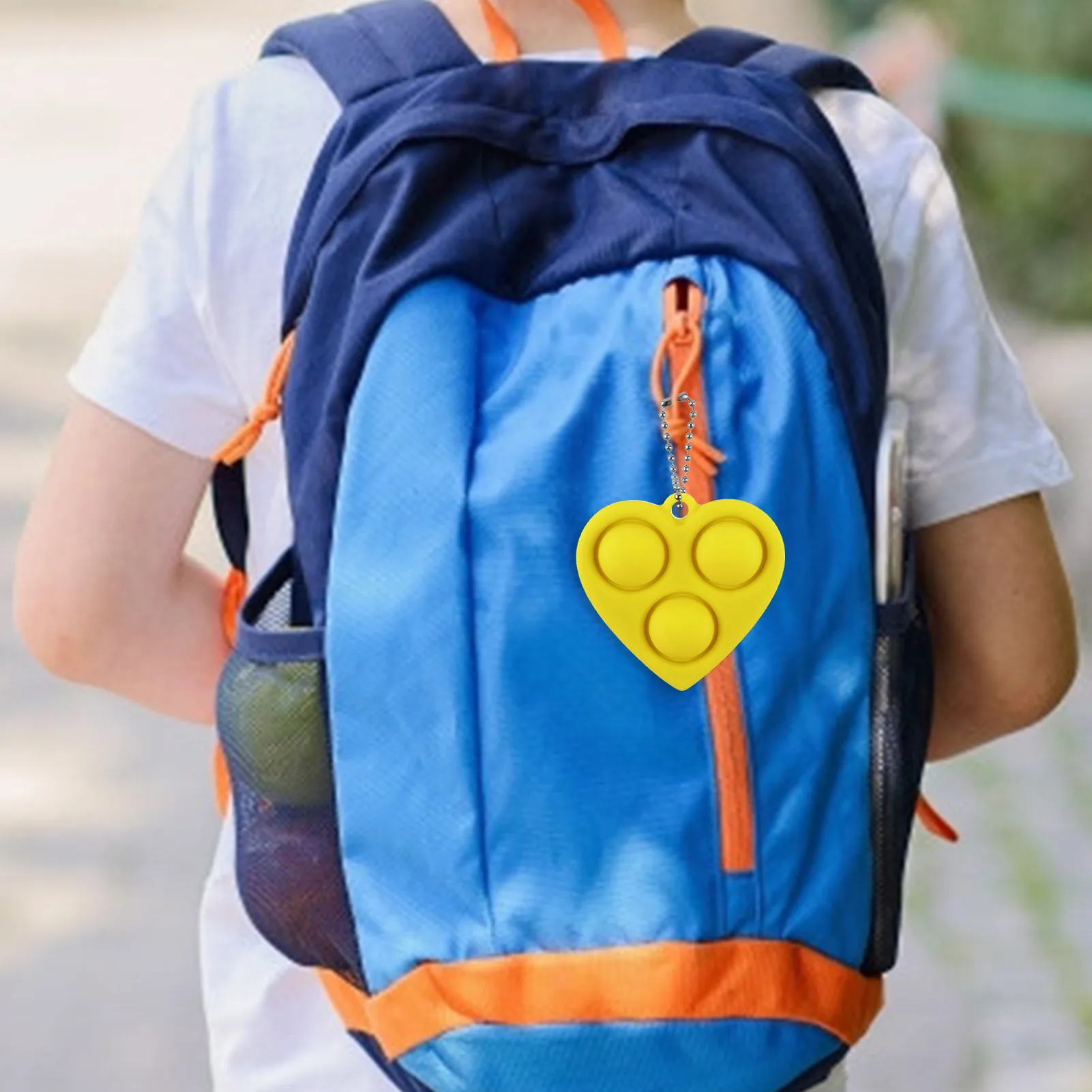 

1pcs New Fidget Simple Dimple Toy Safe Stress Reliever Toy Keychain For Kids Adults Early Educational Autism Special Need Toys