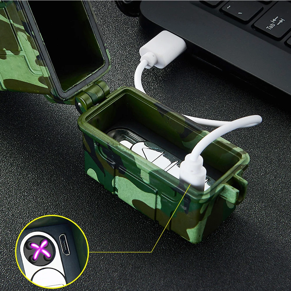 10 шт./лот оптовая продажа USB зажигалка с держателем чехол для сигарет 20 шт. тонкие