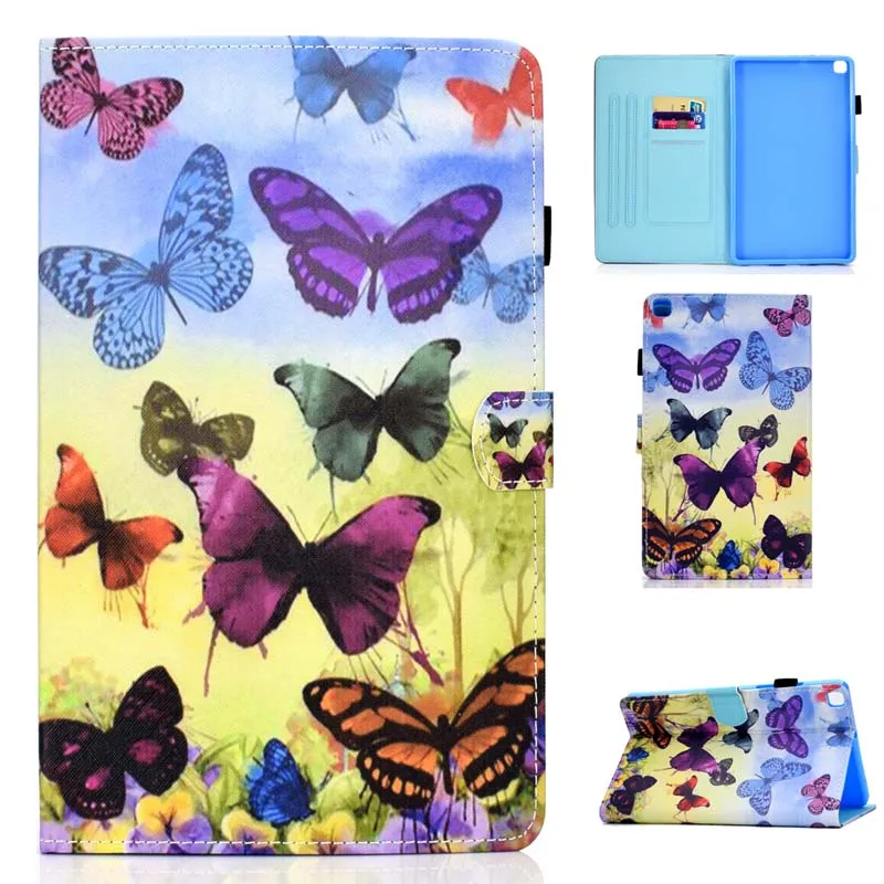 Case Кожаный захлопывающийся Чехол-книжка с подставкой для чехол Funda Обложка, чехол для Samsung Galaxy Tab A 8,0 SM-T290 SM-T295 SM-T297 T290 T295 планшет Coque - Цвет: Case