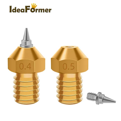 IdeaFormer E3D V6 V5 Форсунка латунь 0, 2/0, 3/0, 4/0, 5 мм