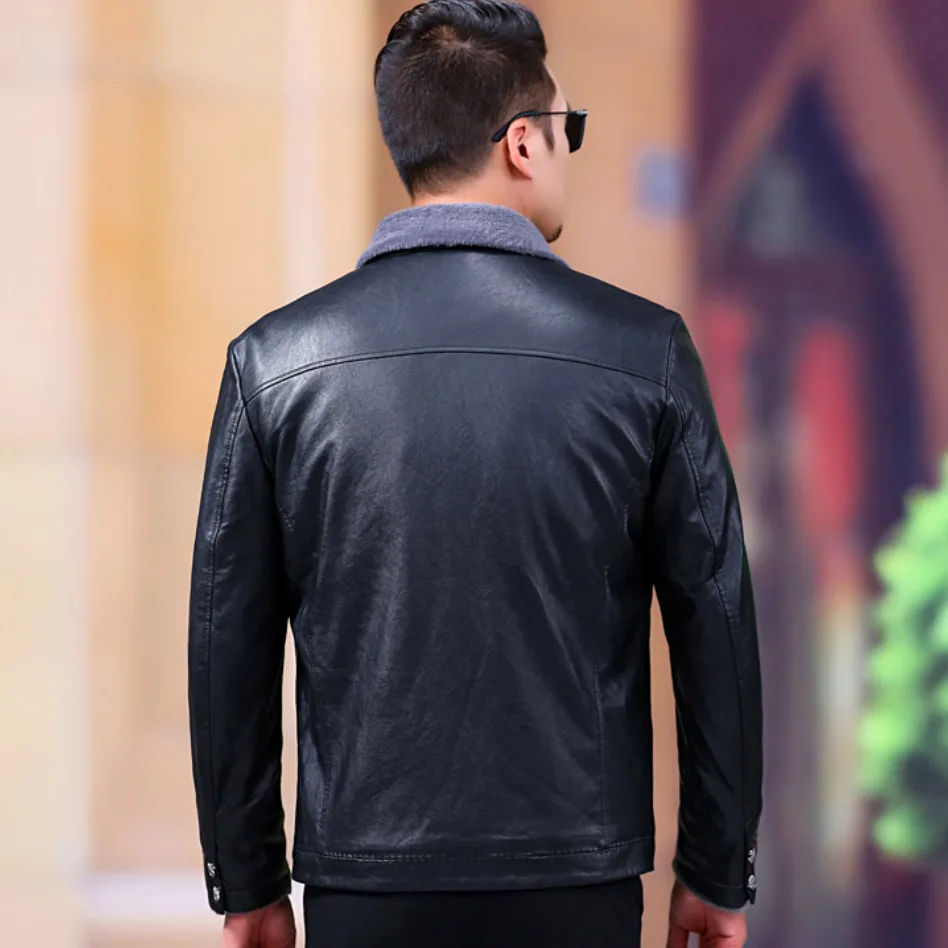 Новый размера плюс 8XL 7XLJacket для мужская шуба Мужская Фирменная шерстяная куртка