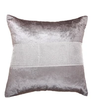 1 pc 45x45 cm flannel bead embroidery pattern pillow cover dont include pillow inner for bed sofa seat car cushion 1jl0138