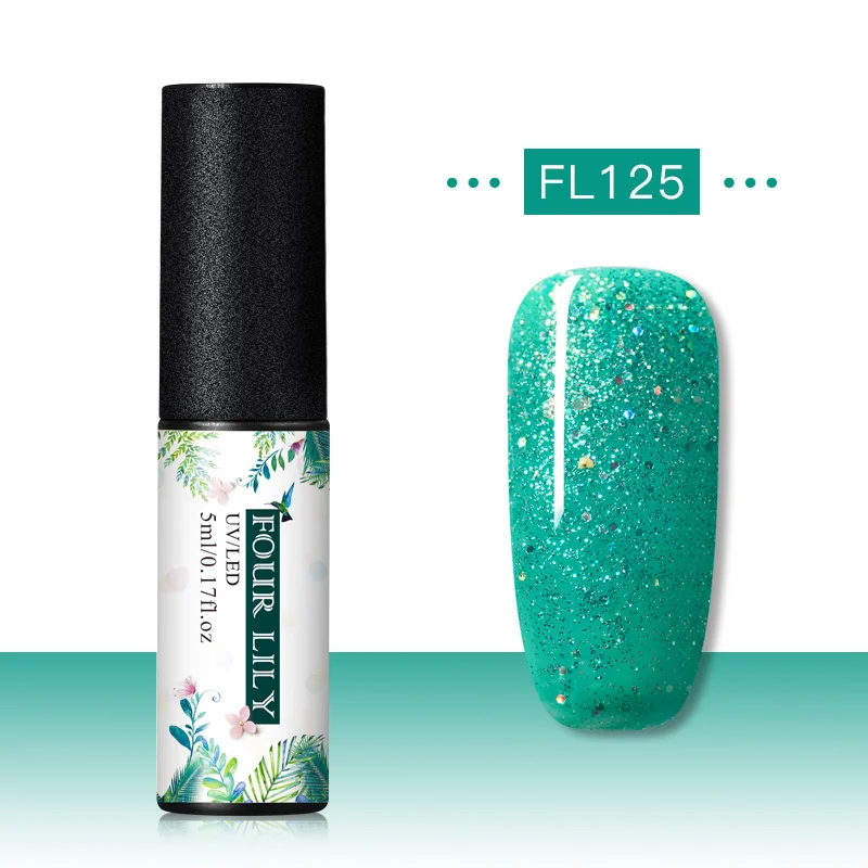 CS06896 Четыре лилии Гель-лак набор УФ Vernis Полупостоянный праймер верхнее покрытие 5 мл цветной гель для ногтей лак Nagellak Soak Off лак - Цвет: CS06896