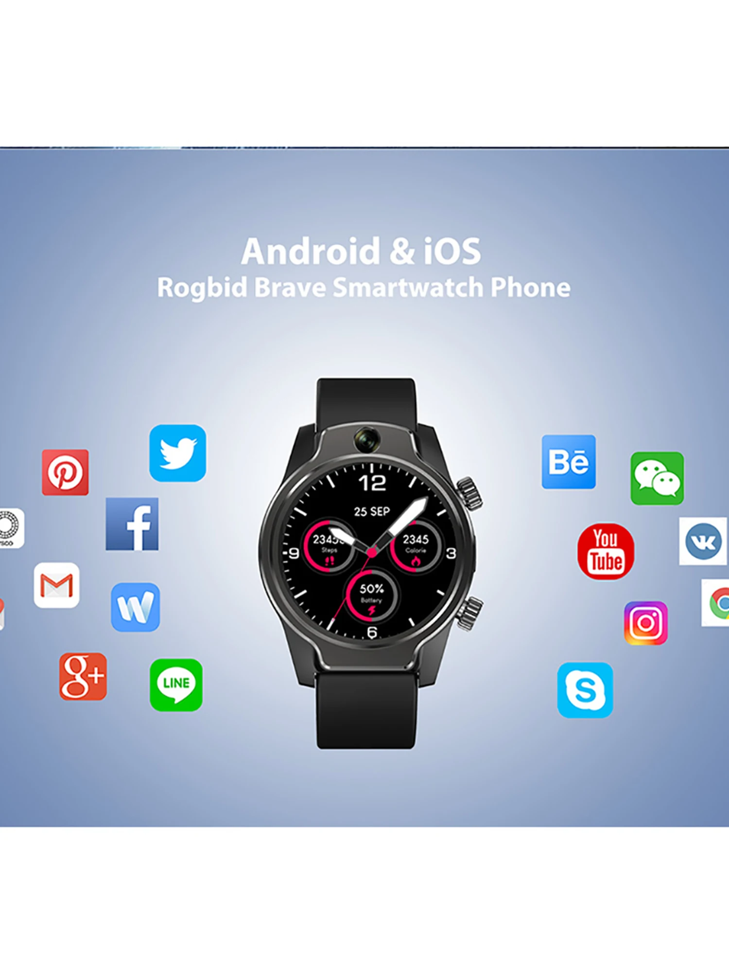 4G LTE Смарт-часы с сенсорным экраном и слотом для SIM-карты | Электроника