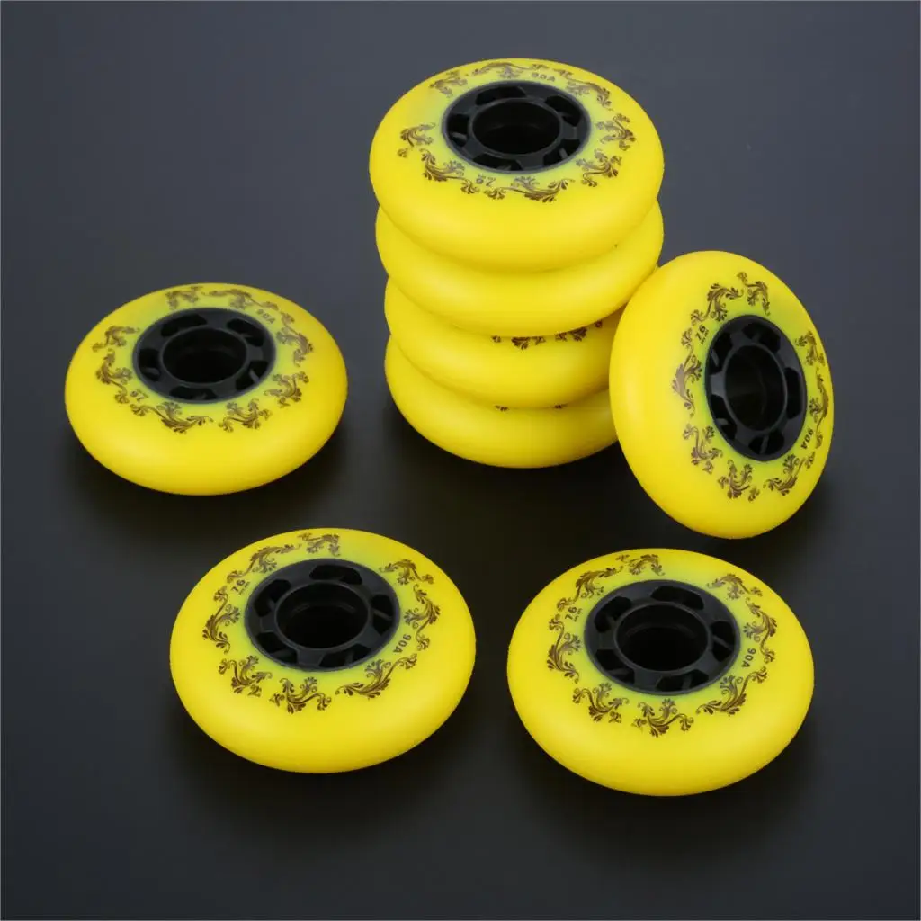 8 шт. 90A роликовые коньки с колесами тормозное лезвие скользящие колеса для