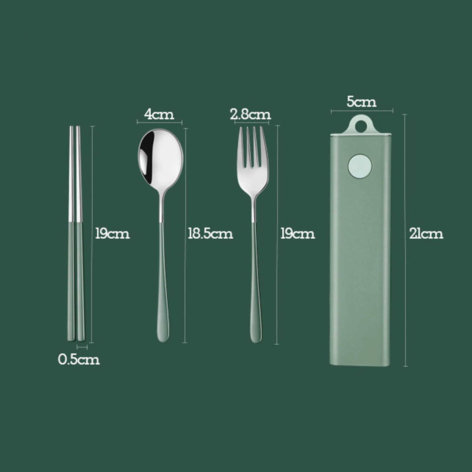 Дорожная посуда портативный набор многоразовых столовых приборов из