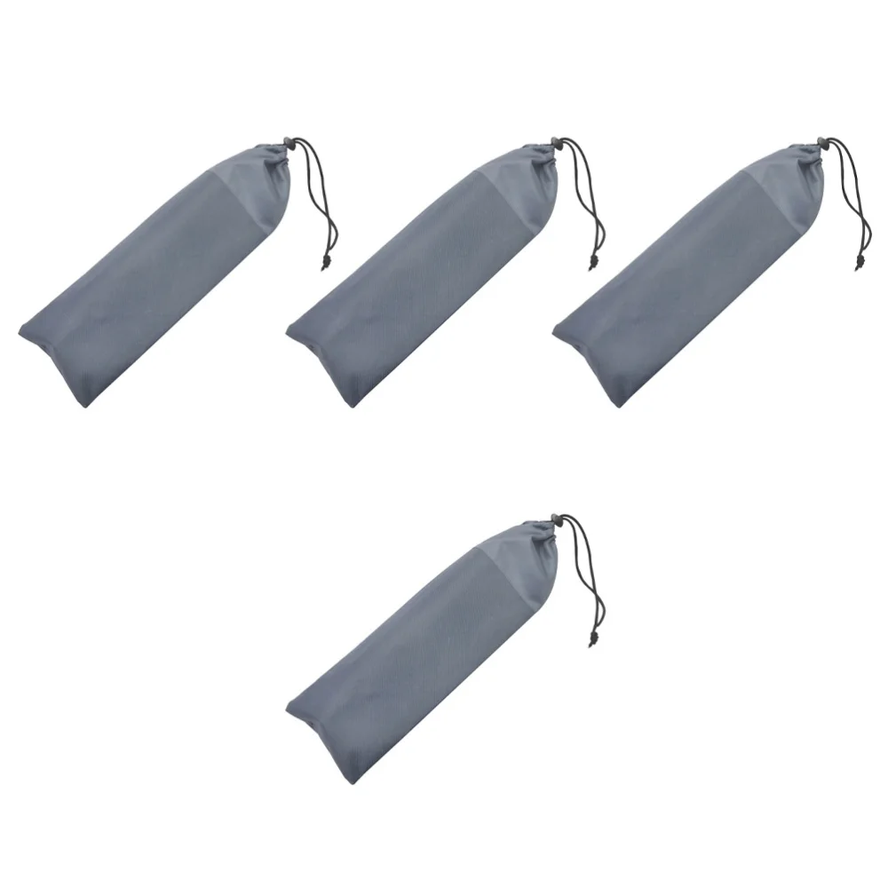 

4pcs Camping Screws Nails Drill Bit Bag Wind Rope Tent Nail Storage Pouch