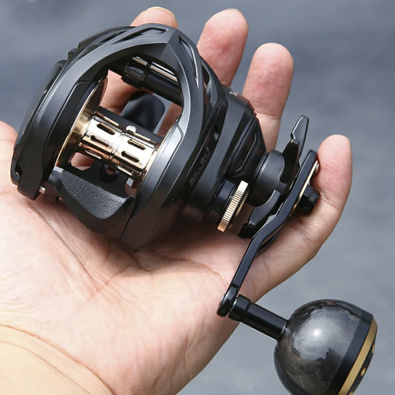 Baitcast Reel Sea Fishing Deep line Cup 9+1 BB High Capacity Metal Boat Fishing reel Slowly Shake Lure Wheel
