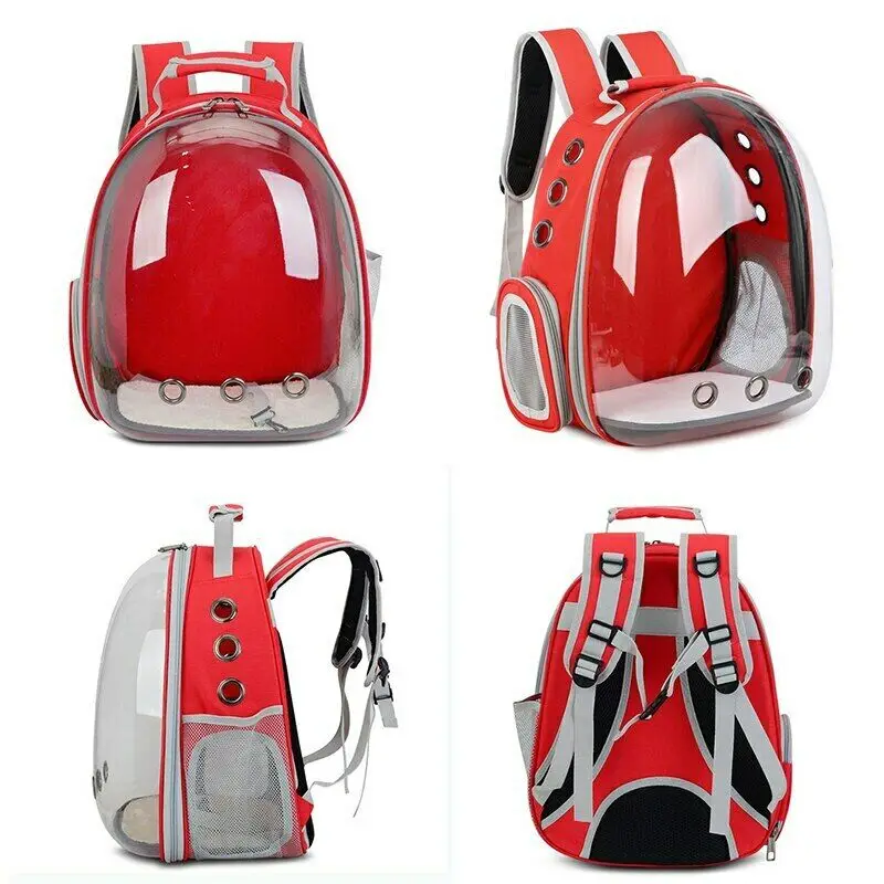 

Pet Cat Kitten Puppy Carrier Backpack Space Capsule Transparent for Hiking Traveling TB Sale