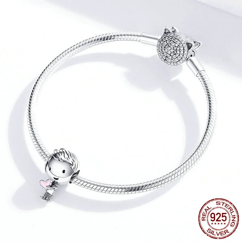 925 пробы серебряные металлические бусины для маленьких мальчиков и девочек