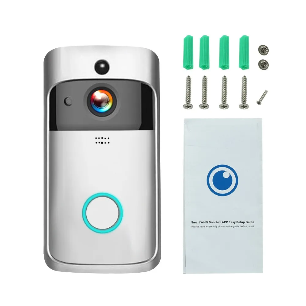 720P беспроводной телефон дверной Звонок камера Wi Fi видео домофон Кольцо Дверной