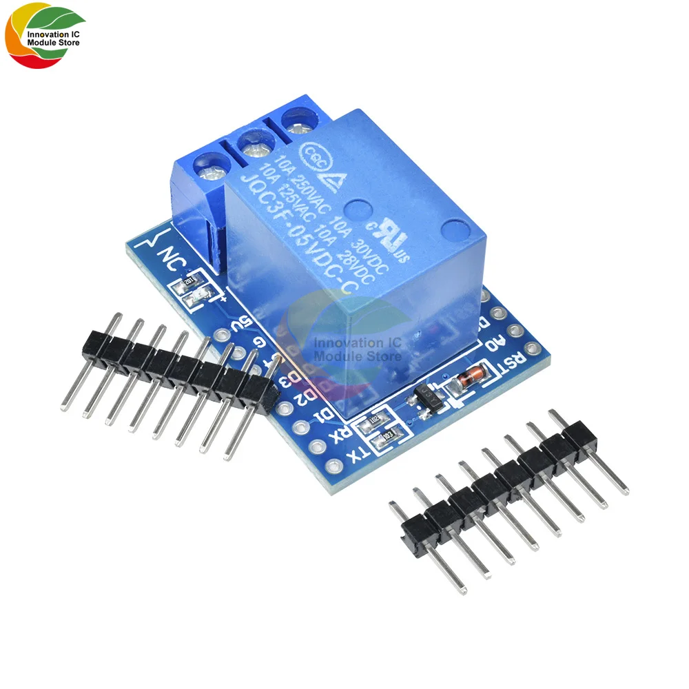 DC 5V/12V ESP8266 Relay Shield Module V2 For WeMos D1 Mini Development Board Arduino | Электронные компоненты и