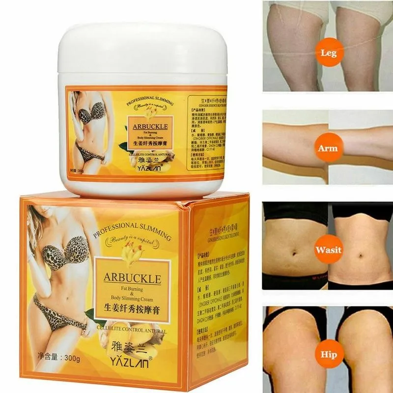 

300g Ginger Extract Body Slimming Cream Weight Loss Cream Body Massager Cream Anti Cellulite Cream Fat Burner Gel Slimming Cream