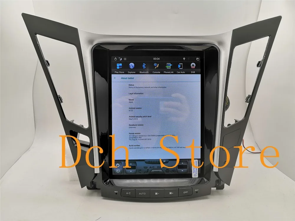 10,4 ''вертикальный экран Tesla стиль Android 8,1 автомобильный DVD gps навигатор плеер радио для hyundai sonata 2012 2013 PX6 CARPLAY