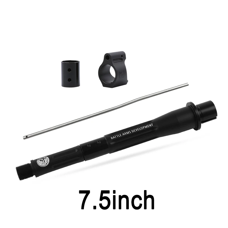 7.5 inch Black Высококачественная алюминиевая наружная труба бочка труба 7," 10,5" 14," для Kublai для M4 AEG BD556 гелевый бластер Пейнтбольные аксессуары - Цвет: 7.5 inch Black