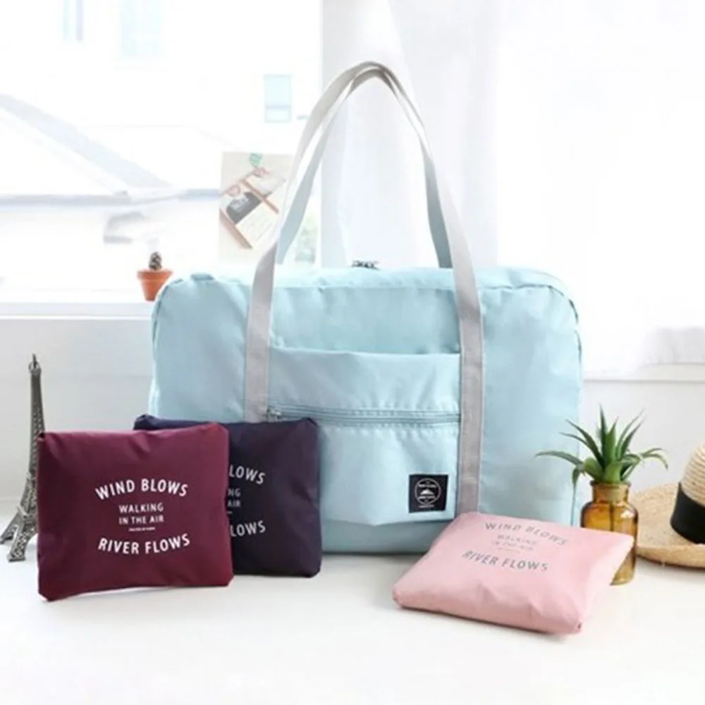 

Waterproof Oxford cloth Travel Bags Women Men Large Capacity Folding Duffle Bag Organizer Packing Cubes Luggage