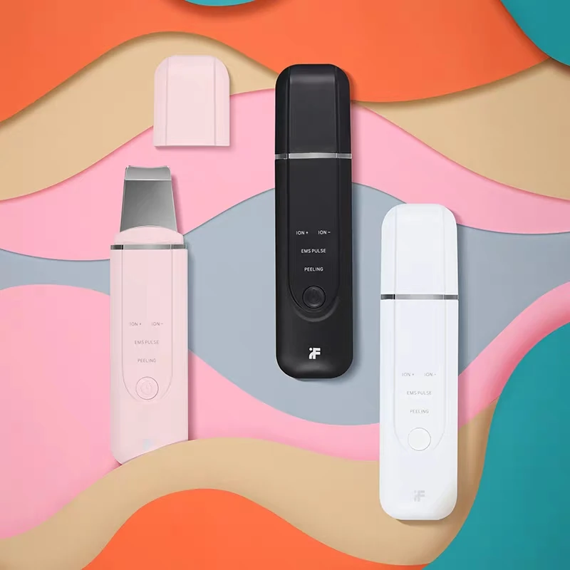 Инструмент для очистки кожи InFace Ultrasonic Ion Cleansing Instrument Skin Scrubber Peeling Shovel Facial Pore Cleaner Face Lift Machine для женщин.