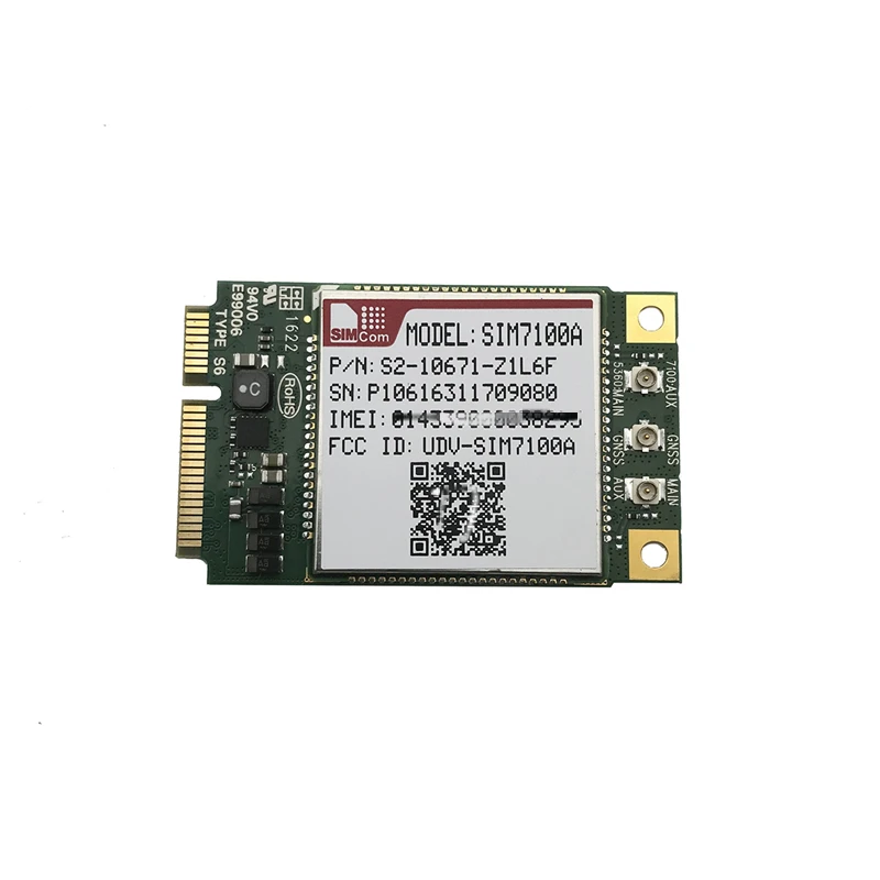 SIMCOM SIM7100 серия MINIPCIE SIM7100A 4G LTE B2/B4/B5/B17 CAT3 модуль 100% новый и оригинальный без подделки