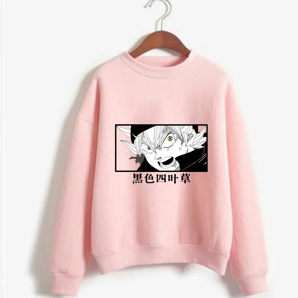 

Hot Anime Black Clover Hoodie Round Neck Loose Long Sleeve Uniex Cloth