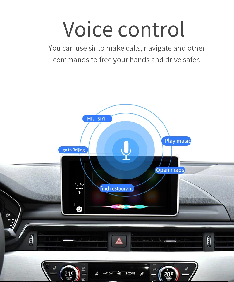 Carlinkit беспроводной/проводной декодер Apple Carplay для Audi Q3 MMI 2013- muItimedia интерфейс CarPlay Android автоматический комплект модернизации