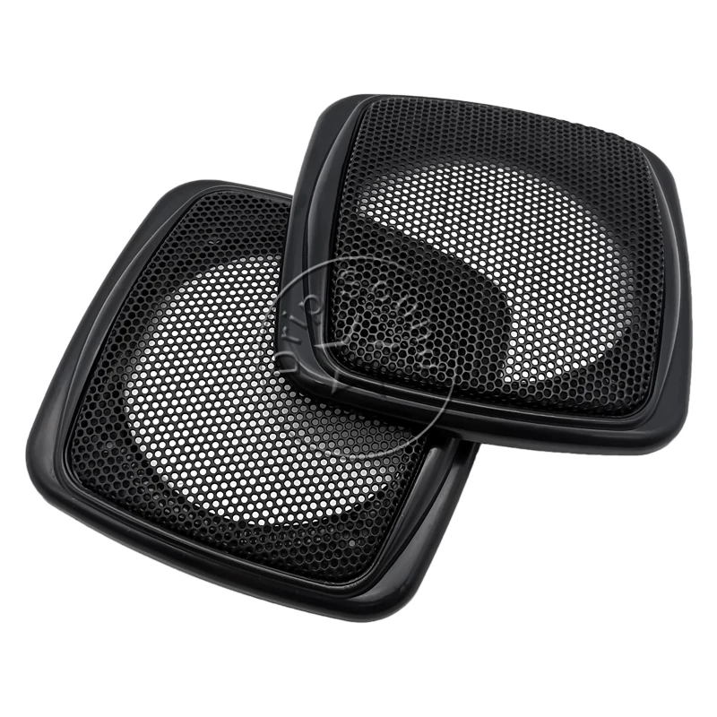 

For 3" inch Car Audio Speaker Conversion Net Cover Decorative Circle Metal Mesh Grille Protection 99x99mm #Black+Black