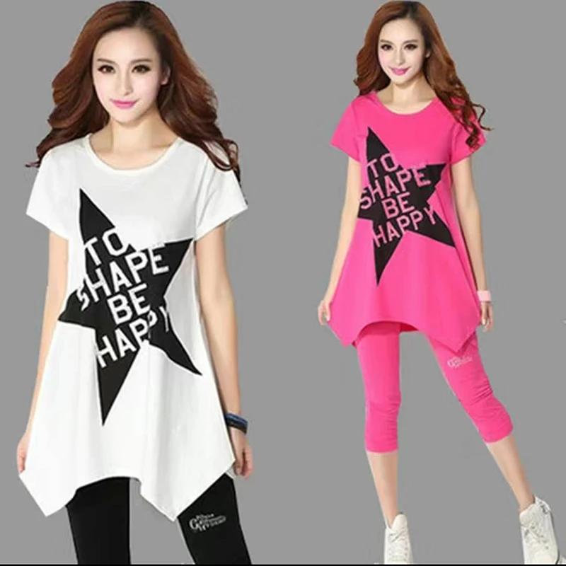 Женский хлопковый спортивный костюм повседневный облегающий комплект из двух