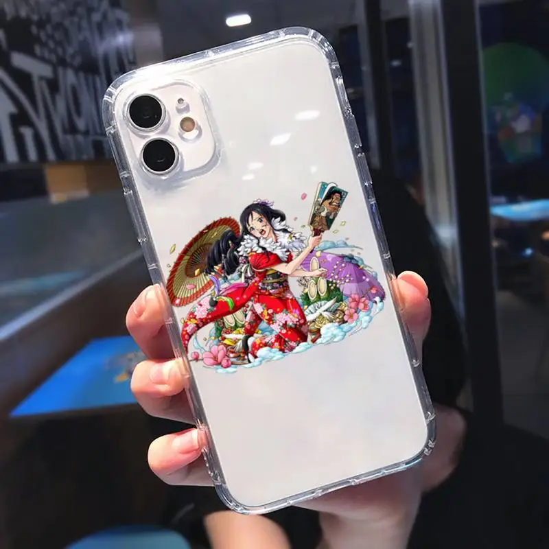 

Anime one piece Nami sexy girl Phone Case Transparent soft For iphone 5 5s 5c se 6 6s 7 8 11 12 plus mini x xs xr pro max