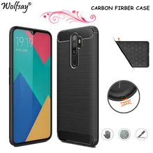 Carbon Fiber Case For Oppo A9 2020 Case Rubber Bumper Silicone Shockproof Cover For Oppo A5 2020 Cover Fundas For Oppo A9 (2020)
