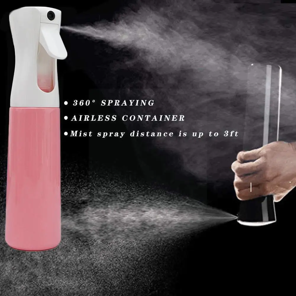 

300ml Continuous Fine Mist Sprayer Hair High Pressure Automatic Moisturizing Bottle Spray Can Body Watering Stylist Leak-pr C9R2