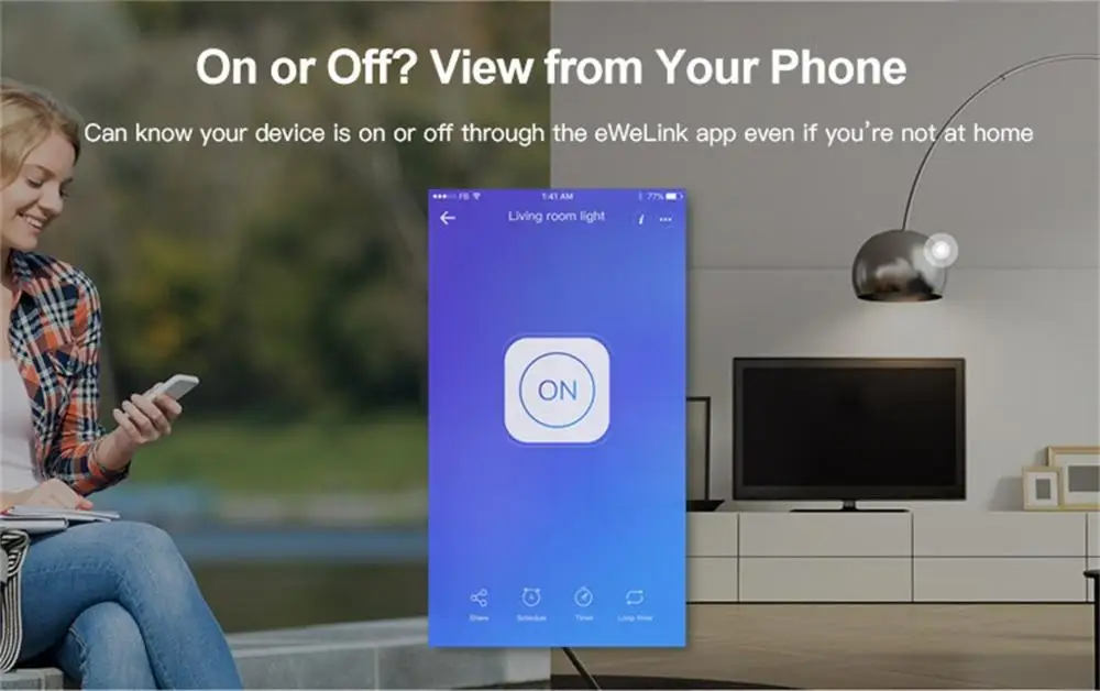 SONOFF Мини Wifi DIY умный переключатель голосовое приложение дистанционное