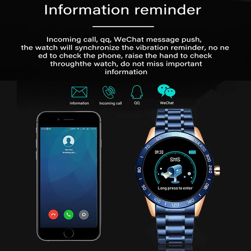 

2020 Mens' Watches Fashion Smart Sport Clock Men Bluetooth Watches Digital Electronic Wrist Watch For Men Clock Male Wristwatch