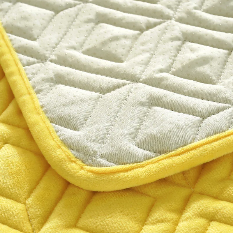 Modern Pineapple Plaid Crystal Plush Sofa Cover Cotton Slip-Resistant Towel Chair Covers Mats Living/Drawing Room L-Shaped | Дом и сад