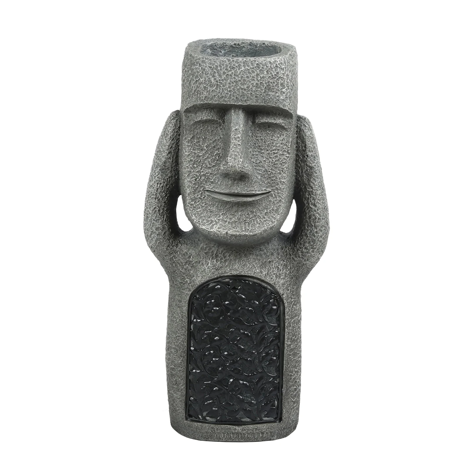 

Hear No Evil Garden Easter Island Statues Creative Garden Resin Sculpture Outdoor Decoration ADW889
