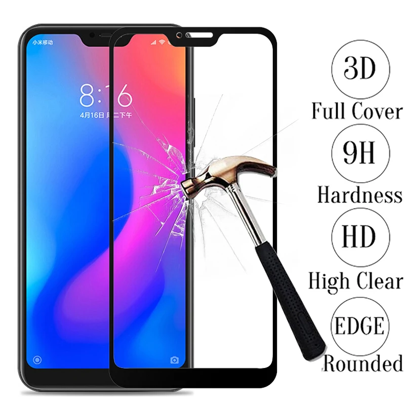 

3D Full Cover Tempered Glass For Xiaomi Mi A2 Lite Redmi 6 Pro Mi A1 A2 Redmi 6 6A Note 5 Redmi 4X Round Edge Screen Protector