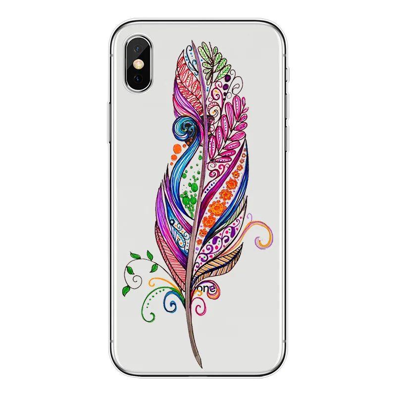 Силиконовый прозрачный чехол для телефона с рисунком iPhone 11 pro X XR XS Max 7 8 6 6s Plus