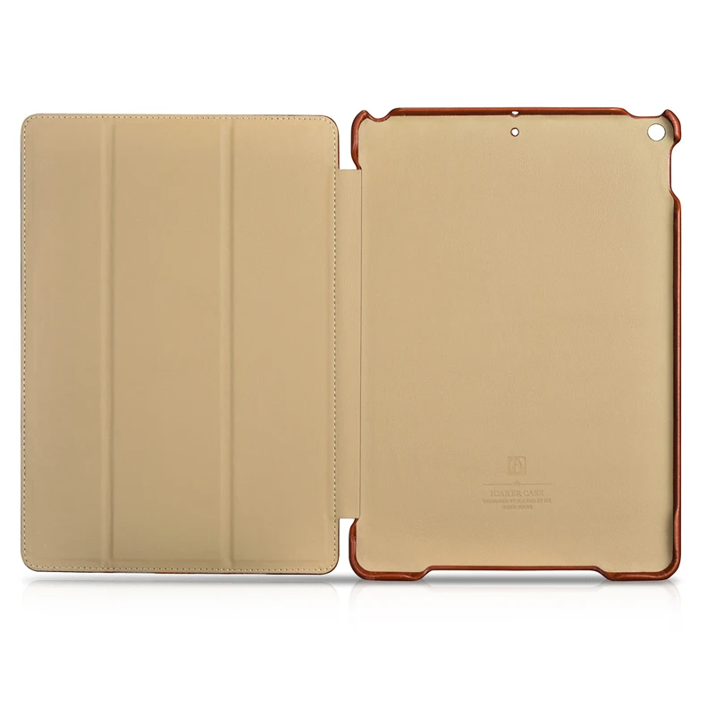 Оригинальный Винтажный чехол ICARER из натуральной кожи для Apple iPad Air 2019 роскошный