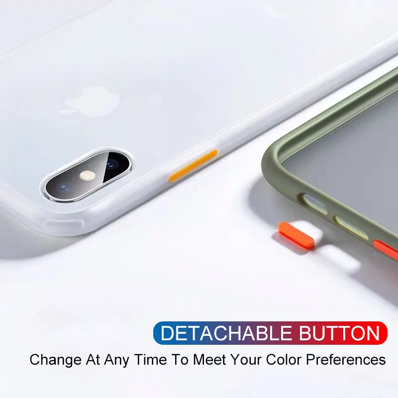 Роскошный противоударный чехол для Iphone 11 Pro Max Xs Xr X 8 7 6s 6 Plus Матовый Жесткий