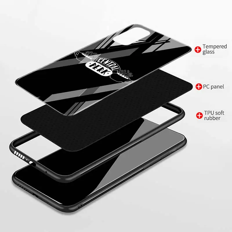 

Coffee friends tv Phone Case for Samsung Galaxy S20 FE Plus S21 Ultra S10 Lite S8 S9 Plus Glass Shell Cover Funda