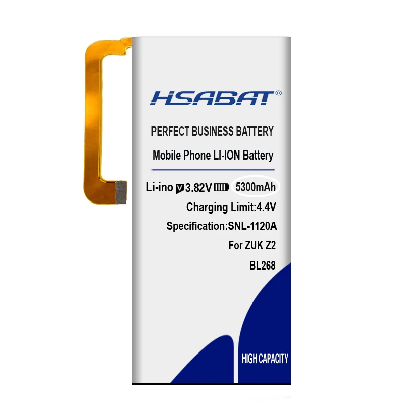 HSABAT 5300mAh High Quality BL268 Battery for Lenovo zuk Z2 Z2131 Batterie Bateria Accumulator AKKU | Мобильные телефоны и