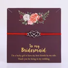 Браслеты с подвесками в виде бабочек, цветов, подружек невесты, женщин, унисекс, регулируемые ювелирные изделия, подарок для свадебной вечеринки, Прямая поставка