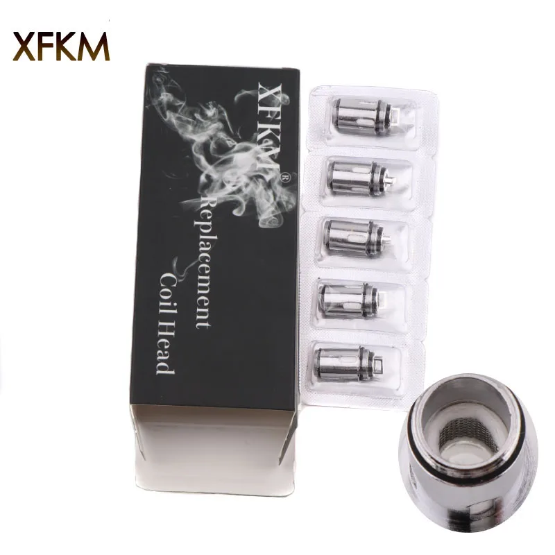 5 шт./лот XFKM сменная катушка 0.15ohm сетка 0.3ohm NiCr материал сердечник для Vape ручка 22 распылитель головка электронные сигаретные катушки