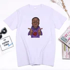 Футболка Khaby мужская с забавным мультяшным принтом, стильная рубашка в стиле интернет-знаменитостей, кавайная уличная одежда, лето