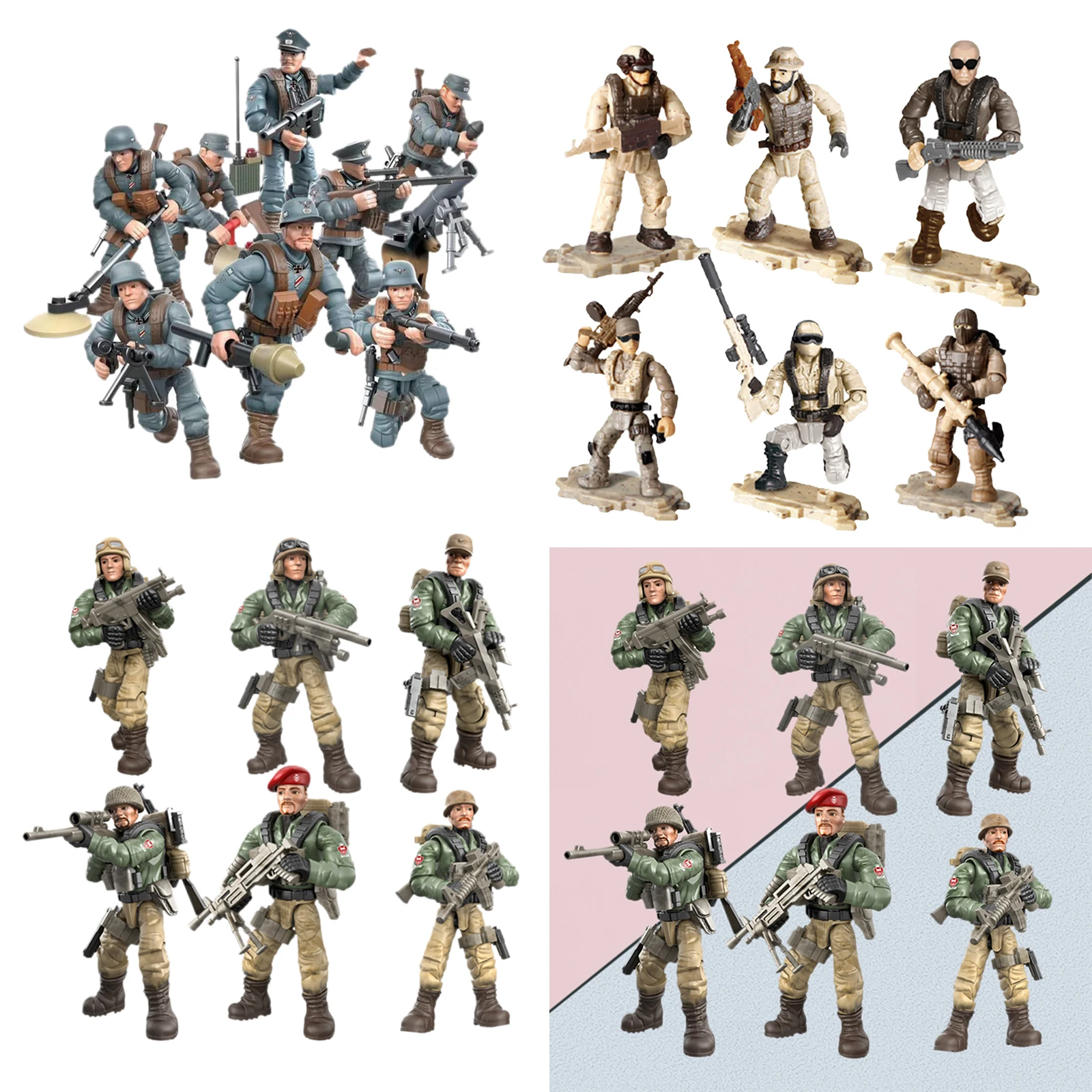 

Special Forces Soldier Figures Army Accessories Building Block Brick