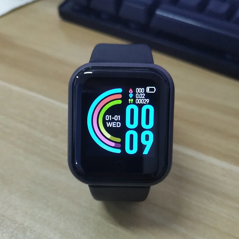 

Y68 Smart Watch Men Women Blood Pressure Heart Rate Monitor Bluetooth Fitness D20 Watch Smart Bracelet For Android IOS