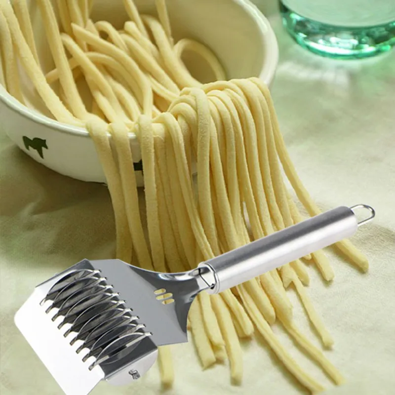 Шалот резак ручка Нескользящая ручная секция лапша нож для резки прессованная