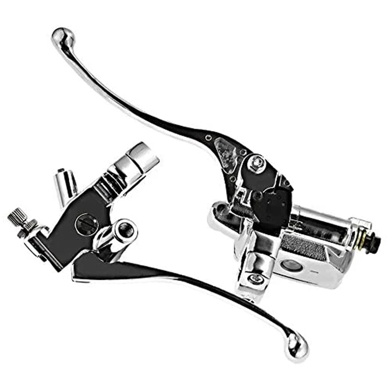 Handlebar Motorcycle Left Clutch Lever and Right Hydraulic Brake Master Cylinder Rod |